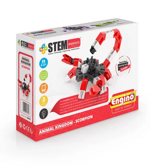 Конструктор Stem Heroes - Царство Тварин: Скорпіон - SH12_1.jpg - № 1