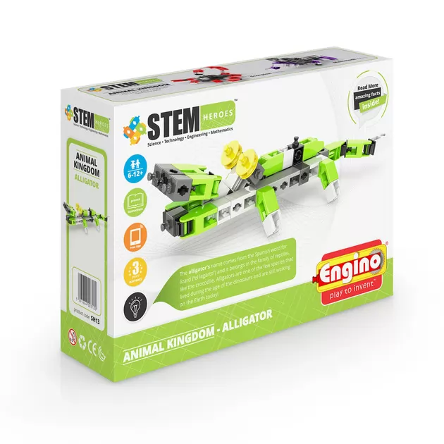 Конструктор Stem Heroes - Царство Тварин: Алігатор