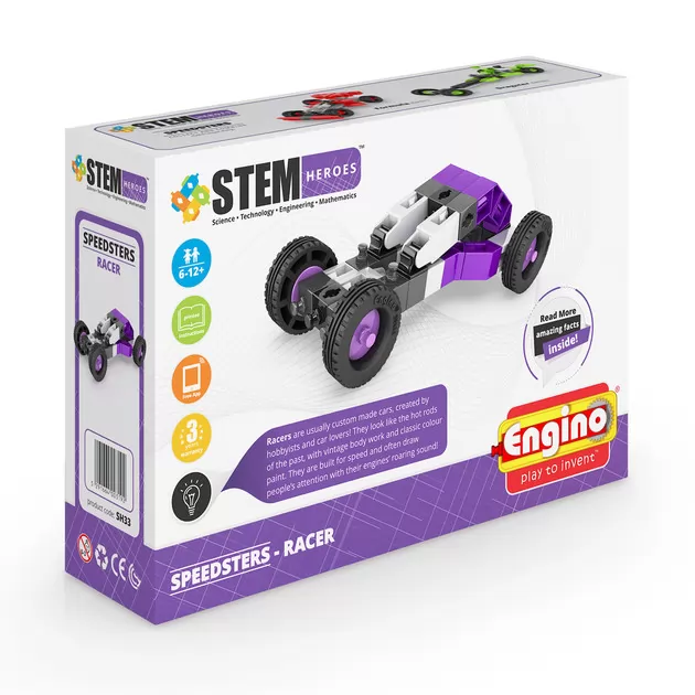 Конструктор Stem Heroes - Спортивні Автомобілі: Гоночний