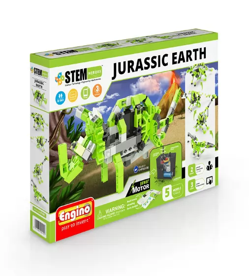 Конструктор Серії Stem Heroes Motorized 5 В 1 - Динозаври - STH61_1.jpg - № 1