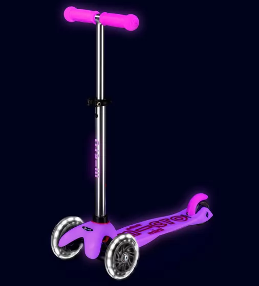 Самокат Micro серії Mini Deluxe Glow LED" &ndash; Морозний рожевий" - MMD217_5.jpg - № 5