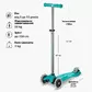 Самокат Micro серии Maxi Deluxe Glow LED" - Желейный зеленый" - MMD365_7.jpg - № 7