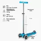 Самокат Micro серії Maxi Deluxe Glow LED" &ndash; Синій кришталь" - MMD366_7.jpg - № 7