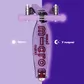 Самокат Micro серії Maxi Deluxe Glow LED" &ndash; Сяйнисто-пурпуровий" - MMD367_6.jpg - № 6