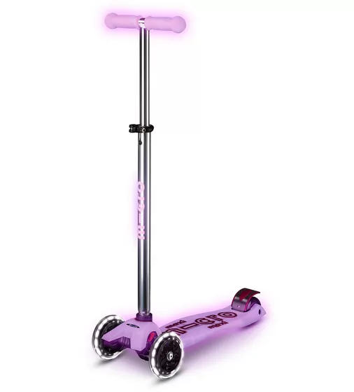 Самокат Micro серії Maxi Deluxe Glow LED" &ndash; Сяйнисто-пурпуровий" - MMD367_1.jpg - № 1