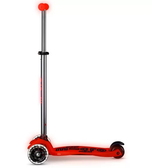 Самокат Micro серії Maxi Deluxe Glow LED" &ndash; Червона аура" - MMD368_2.jpg - № 2
