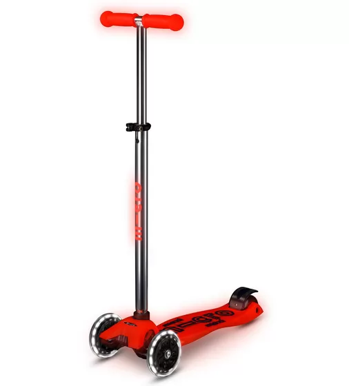 Самокат Micro серії Maxi Deluxe Glow LED" &ndash; Червона аура" - MMD368_1.jpg - № 1