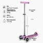 Самокат Micro серії Maxi Deluxe Glow LED Plus" - Сяйнисто-пурпуровий" - MMD378_7.jpg - № 7