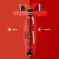 Самокат Micro серии Maxi Deluxe Glow LED Plus" - Красная аура" - MMD379_6.jpg - № 6