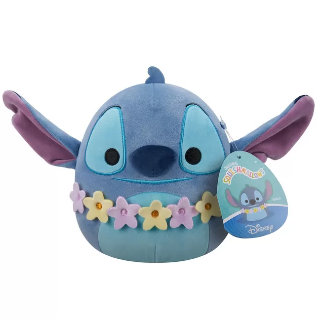 М'яка іграшка Squishmallows серії Disney" - Стіч в гавайських леях (17 см)"
