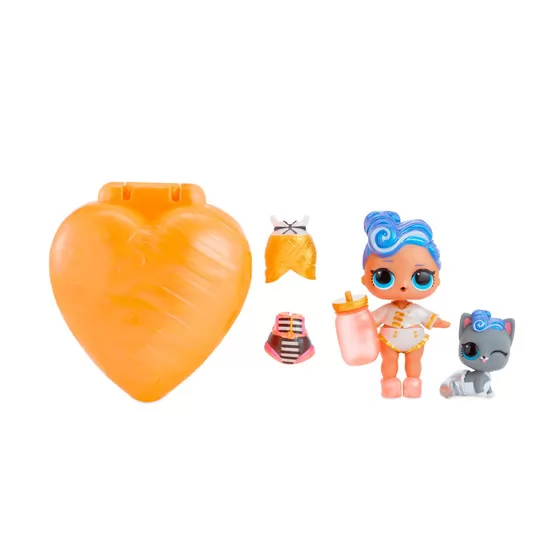 Игровой набор с куклами L.O.L. - СЕРДЦЕ-СЮРПРИЗ (в оранжевом кейсе)