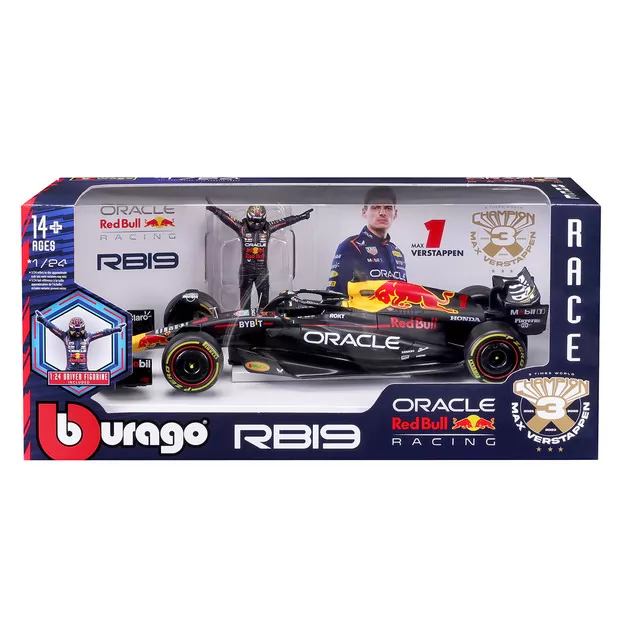 Автомодель з фігуркою - Red Bull Racing RB19 (1:24)