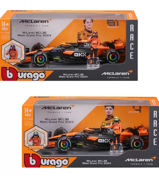Автомодель з фігуркою - McLaren MCL38 (1:24) - 18-28040_1.jpg - № 1