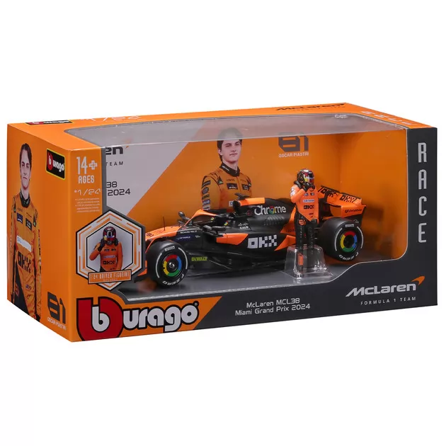 Автомодель з фігуркою - McLaren MCL38 (1:24)