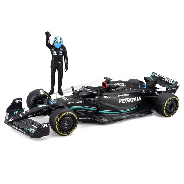 Автомодель з фігуркою - Mercedes-AMG F1 W14 E Performance (1:24)