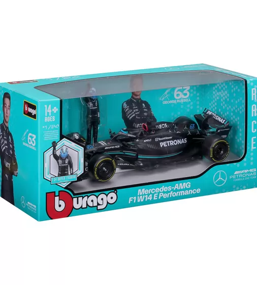 Автомодель з фігуркою - Mercedes-AMG F1 W14 E Performance (1:24) - 18-28037_12.jpg - № 12