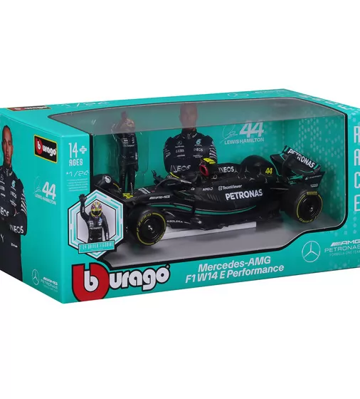 Автомодель з фігуркою - Mercedes-AMG F1 W14 E Performance (1:24) - 18-28037_6.jpg - № 6