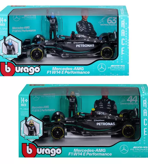 Автомодель з фігуркою - Mercedes-AMG F1 W14 E Performance (1:24) - 18-28037_1.jpg - № 1
