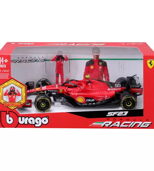 Автомодель з фігуркою - Ferrari SF-23 (1:24) - 18-26809_10.jpg - № 10