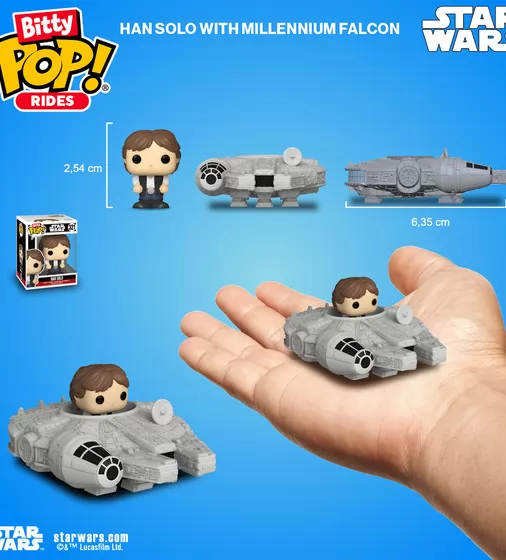Набір фігурок Bitty Pop! Ride - Хан Соло й Тисячолітній сокіл - 83623_3.jpg - № 3
