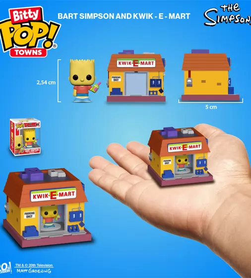 Набор фигурок Bitty Pop! Town - Барт Симпсон и Квики-Март - 83684_3.jpg - № 3