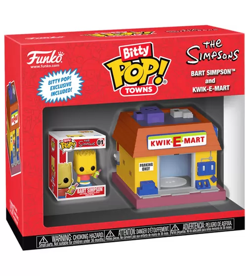 Набор фигурок Bitty Pop! Town - Барт Симпсон и Квики-Март - 83684_1.jpg - № 1