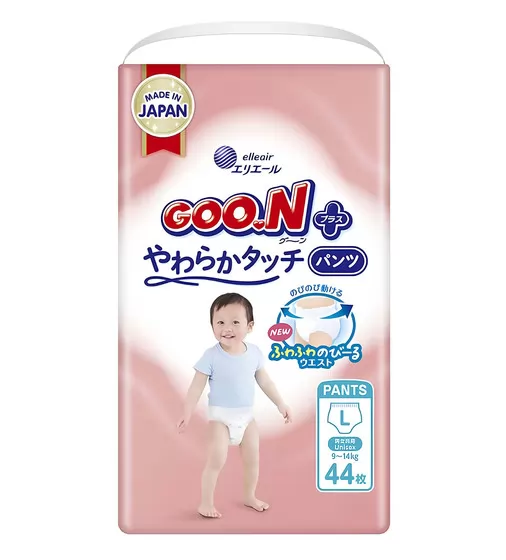 Трусики-підгузки Goo.N Plus для дітей (розмір 4(L), 9-14 кг, 44 шт.) - 21001511_1.jpg - № 1