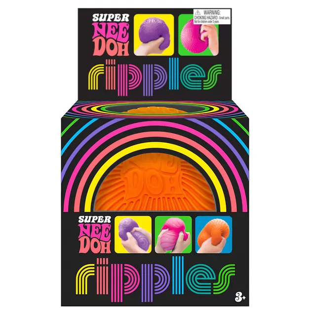 Игрушка-антистресс NeeDoh серии Super" &ndash; Яркие волны (оранжевый)"