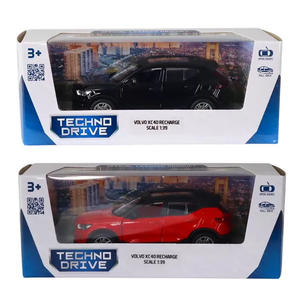 Автомодель &ndash; Volvo XC40 (красный, черный)