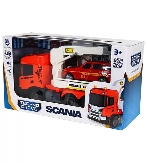 Ігровий набір серії Big Truck" &ndash; Евакуатор Scania з машиною (світло, звук)" - 6408KS_11.jpg - № 11