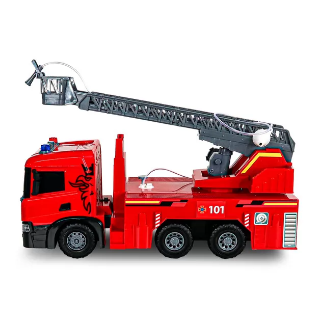 Автомодель серії Super Big Truck" &ndash; Пожежна машина Scania (світло, звук, функ. води)"