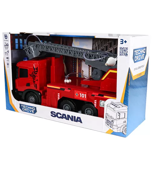 Автомодель серії Super Big Truck" &ndash; Пожежна машина Scania (світло, звук, функ. води)" - 5005KS_11.jpg - № 11