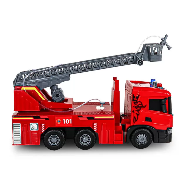Автомодель серії Super Big Truck" &ndash; Пожежна машина Scania (світло, звук, функ. води)"