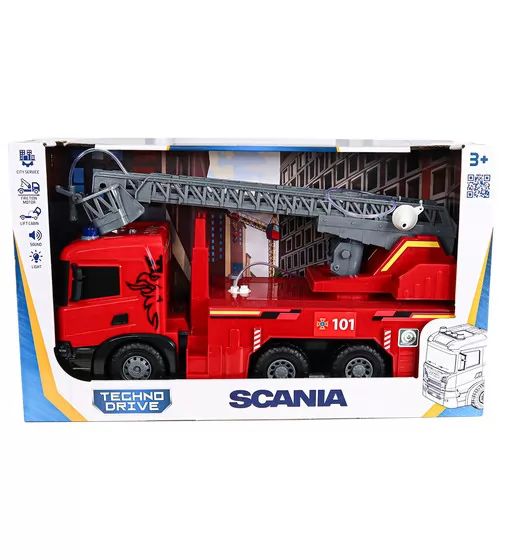 Автомодель серії Super Big Truck" &ndash; Пожежна машина Scania (світло, звук, функ. води)" - 5005KS_12.jpg - № 12