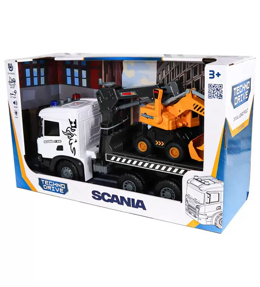Игровой набор серии Super Big Truck" &ndash; Автокран Scania с экскаватором (свет, звук)" - 5004KS_11.jpg - № 11