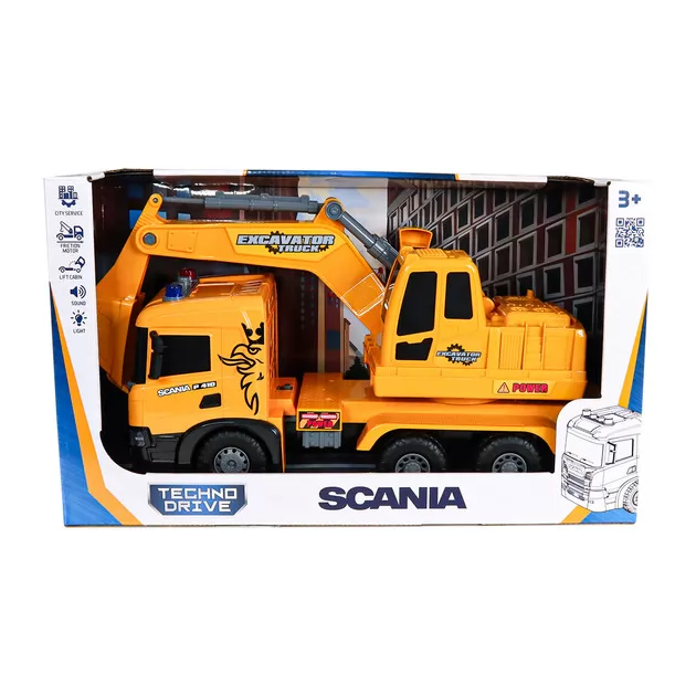 Автомодель серії Super Big Truck" &ndash; Екскаватор Scania (світло, звук)"