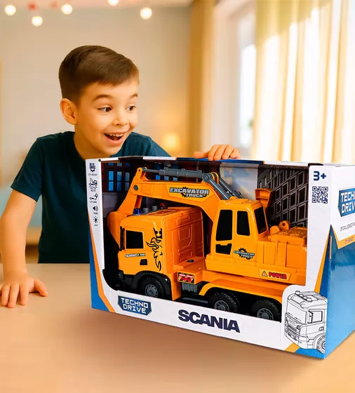 Автомодель серії Super Big Truck" &ndash; Екскаватор Scania (світло, звук)" - 5006KS_10.jpg - № 10