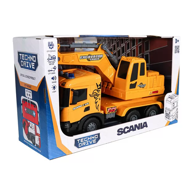 Автомодель серії Super Big Truck" &ndash; Екскаватор Scania (світло, звук)"