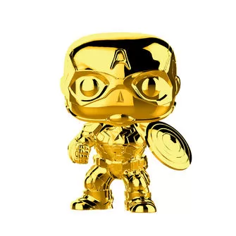 Игровая Фигурка Funko Pop! Cерии Золотой Хром - Капитан Америка