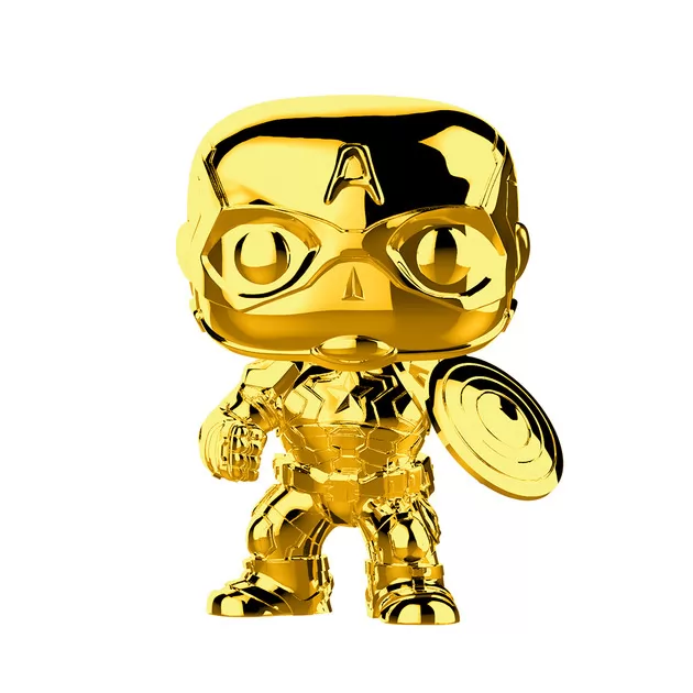 Ігрова Фігурка Funko Pop! Серії Золотий Хром - Капітан Америка