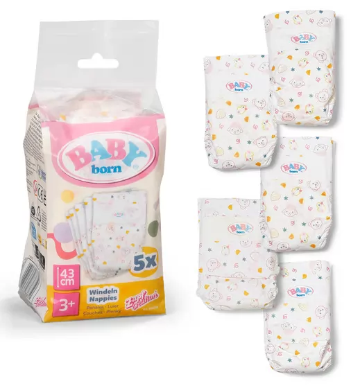 Подгузники для куклы Baby Born (5 шт.) - 838358_2.jpg - № 2