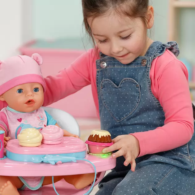 Интерактивный столик для кормления куклы Baby Born &ndash; Время обеда (свет, звук)