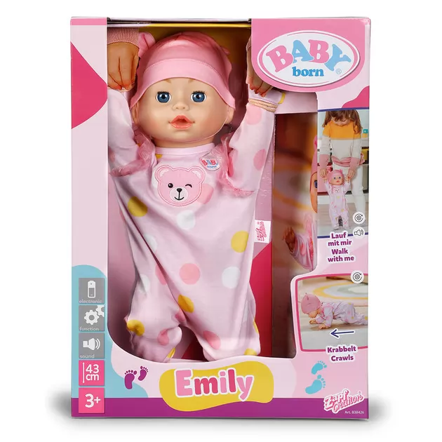 Інтерактивна лялька Baby Born &ndash; Перші кроки Емілі (43 см)