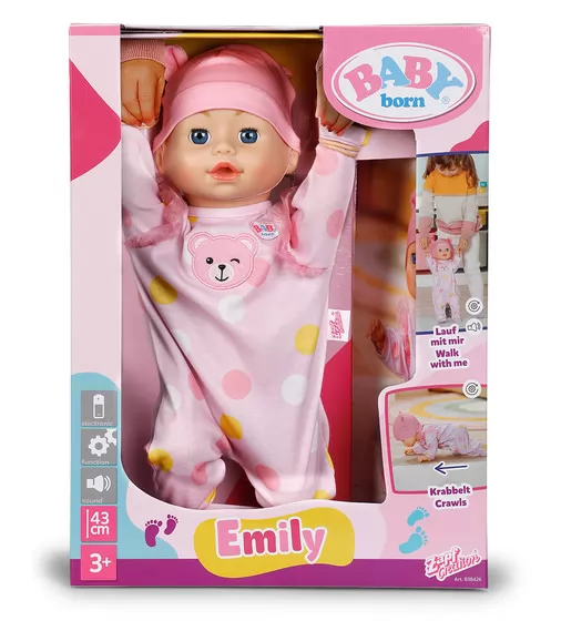 Інтерактивна лялька Baby Born &ndash; Перші кроки Емілі (43 см) - 838426_10.jpg - № 10