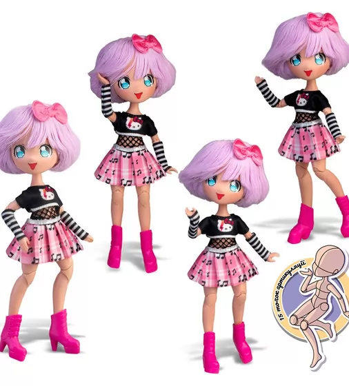 Лялька 4SF Manga Dolls серії Hello Kitty" &ndash; Тедді Рок" - HKTF0100_6.jpg - № 6