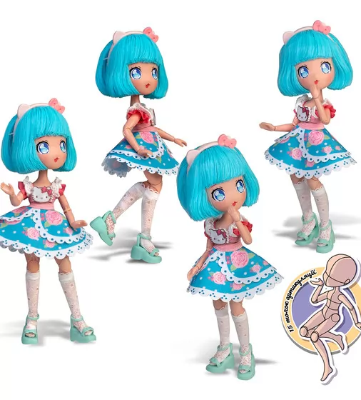 Лялька 4SF Manga Dolls серії Hello Kitty" &ndash; Красуня Пінк" - HKTF0300_6.jpg - № 6