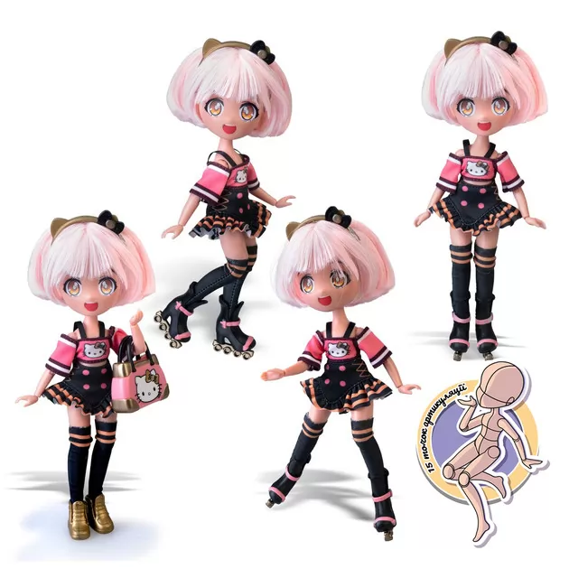 Ігровий набір 4SF Manga Dolls серії Hello Kitty" &ndash; Золота Ролер Діва"