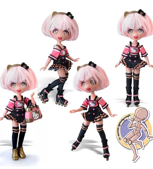 Ігровий набір 4SF Manga Dolls серії Hello Kitty" &ndash; Золота Ролер Діва" - HKTF1000_4.jpg - № 4