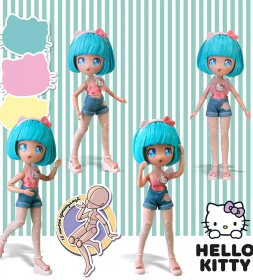 Игровой набор 4SF Manga Dolls серии Hello Kitty" &ndash; Красотка Пинк на скутере" - HKTF3000_6.jpg - № 6