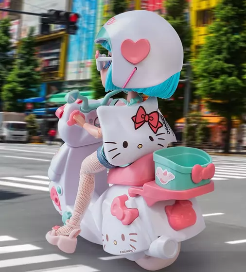Игровой набор 4SF Manga Dolls серии Hello Kitty" &ndash; Красотка Пинк на скутере" - HKTF3000_9.jpg - № 9